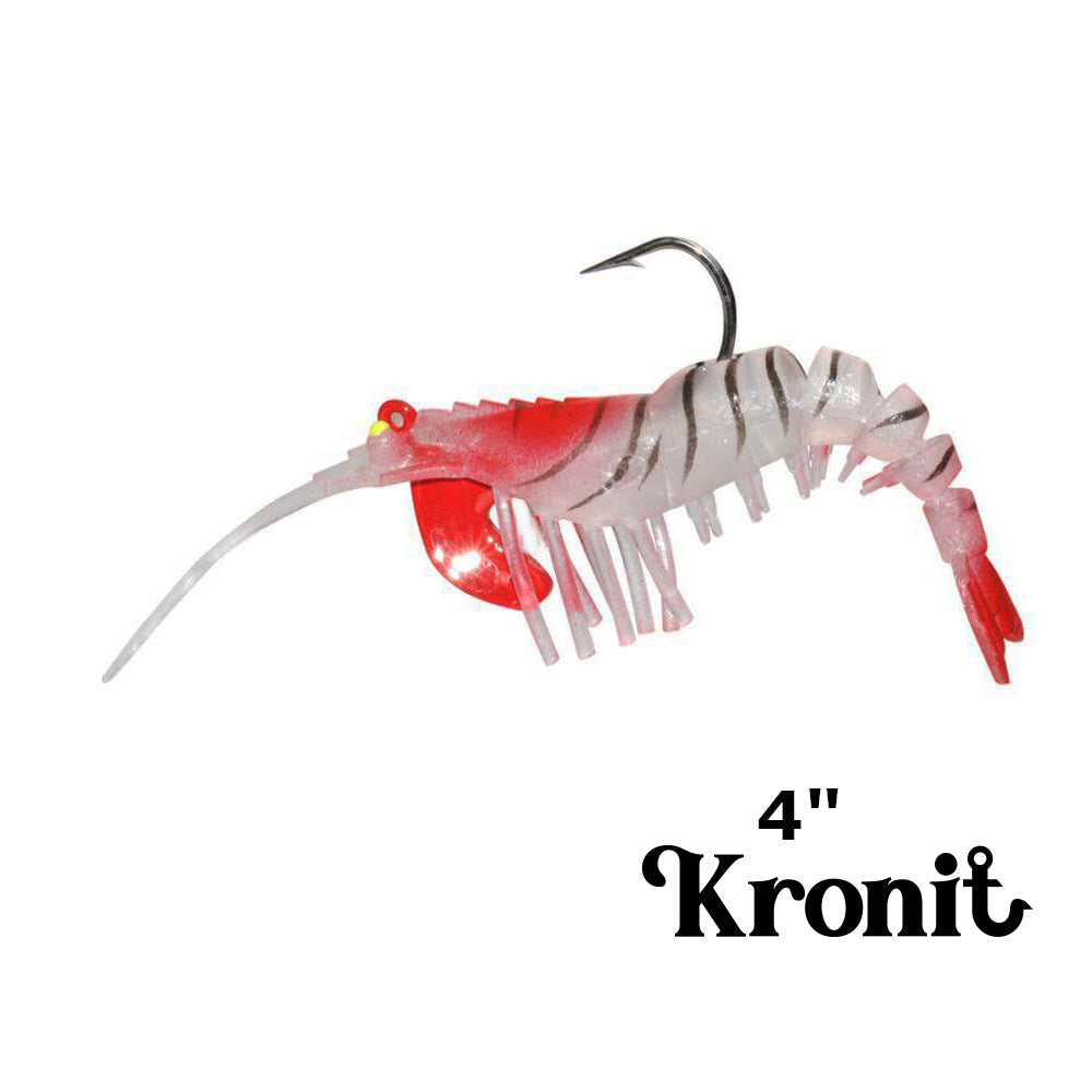 KRONIT weighted soft shrimp 4" 1/2oz Dragon color KSHR-DR-4