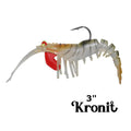KRONIT weighted soft shrimp 3"  1/4oz Tiger color KSHR-TR-3